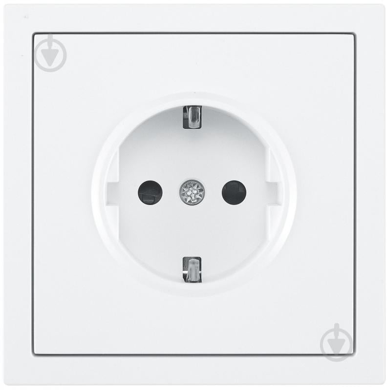 Механізм розетки побутова із заземленням HausMark Juna IP20 білий матовий 7041-0988-124BQC - фото 1 Механізм розетки побутова із заземленням HausMark Juna IP20 білий матовий 7041-0988-124BQC - фото 1