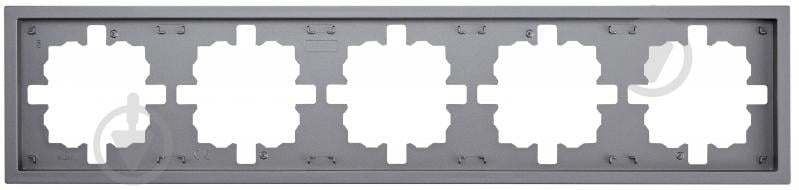 Рамка п'ятимісна HausMark Juna горизонтальна сірий 7041-3500-150 - фото 1 Рамка п'ятимісна HausMark Juna горизонтальна сірий 7041-3500-150 - фото 1