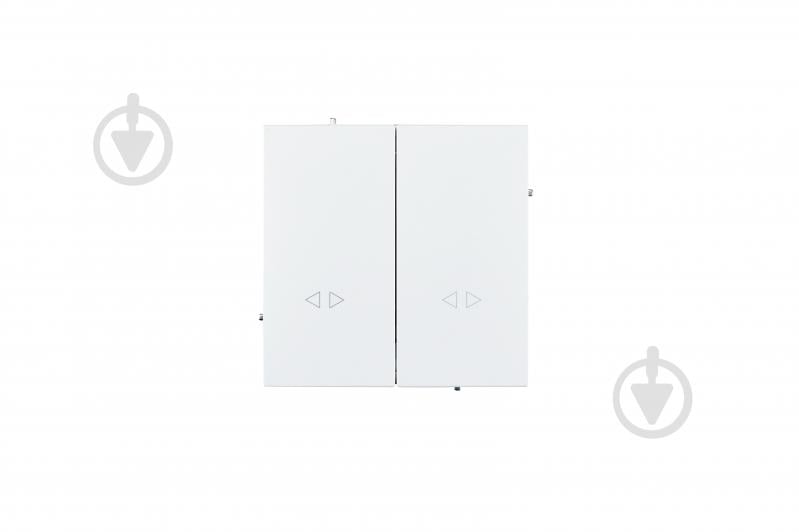 Механизм выключателя перекрестный двухклавишный HausMark Juna белый матовый 7041-0988-107TW - фото 4