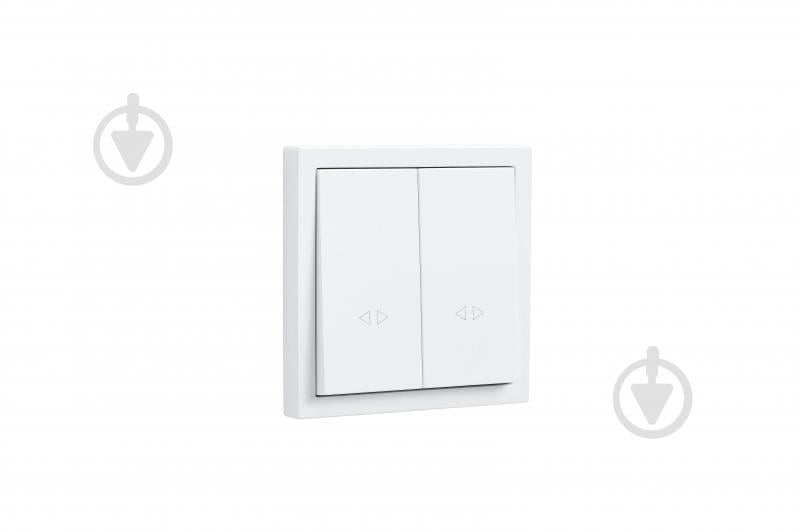 Механизм выключателя перекрестный двухклавишный HausMark Juna белый матовый 7041-0988-107TW - фото 2