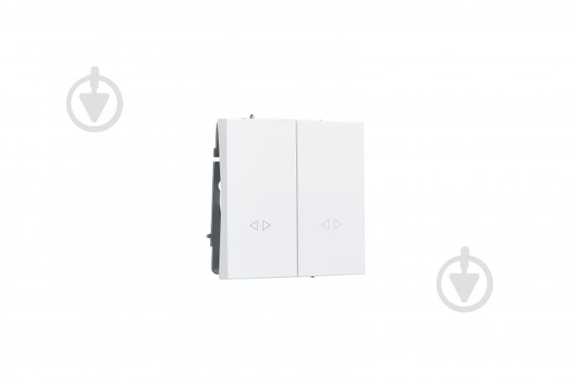 Механизм выключателя перекрестный двухклавишный HausMark Juna белый матовый 7041-0988-107TW - фото 3