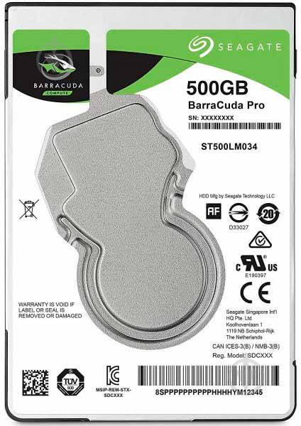 Жесткий диск Seagate 500 ГБ 2,5" SATA III (ST500LM034) silver - фото 1