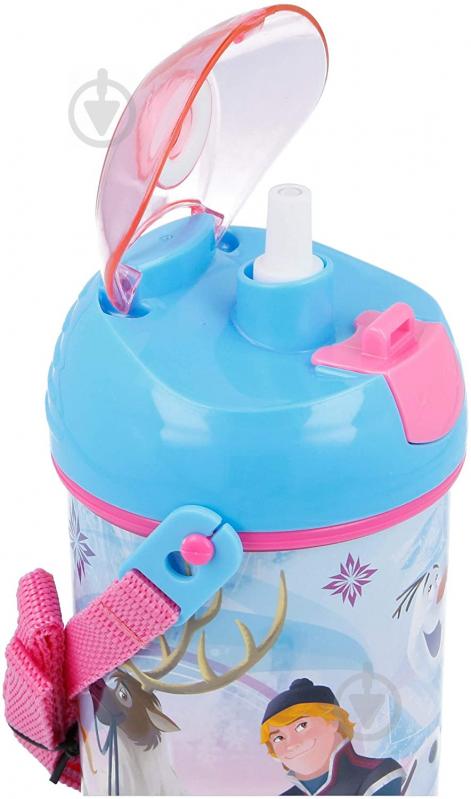 Бутылка детская Disney - Frozen Iridescent Aqua Pop Up Canteen 450 мл STOR - фото 2