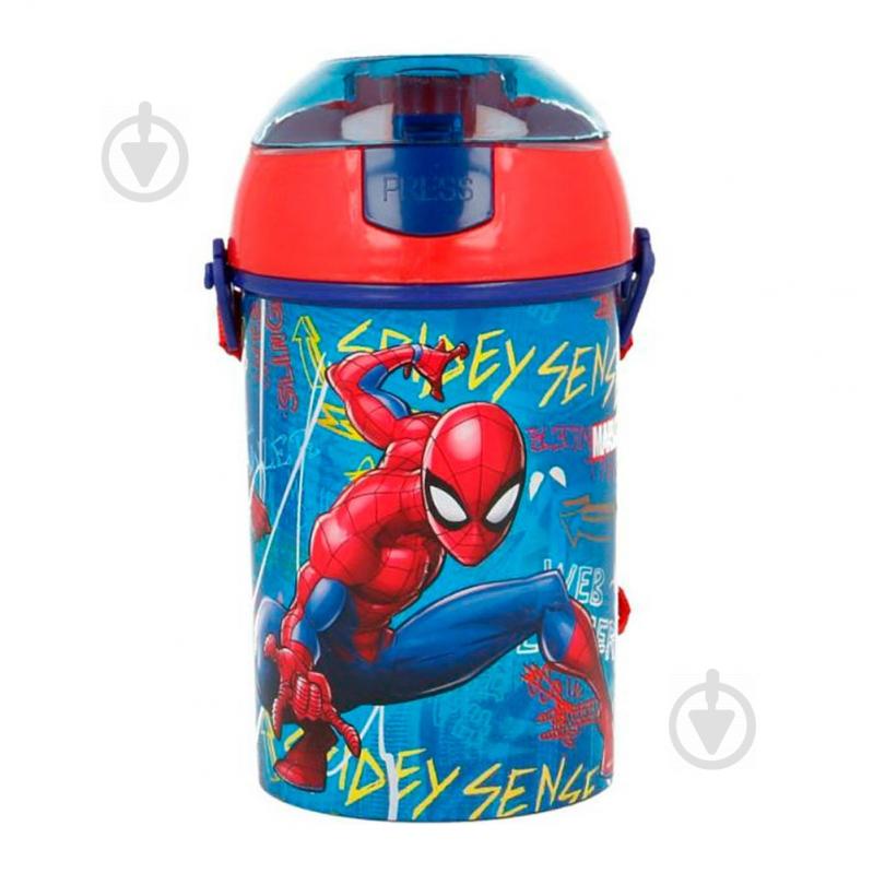 Бутылка детская Marvel - Spiderman Graffiti Pop Up Canteen 450 мл STOR - фото 1