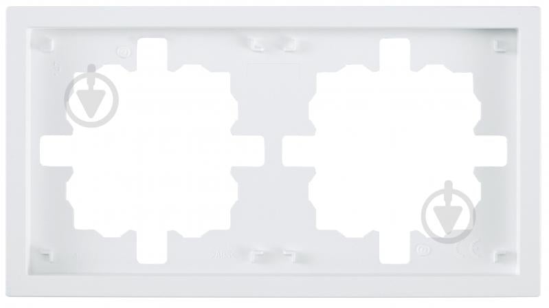 Рамка двухместная HausMark Juna горизонтальная белый матовый 7041-0900-147 - фото 1 Рамка двухместная HausMark Juna горизонтальная белый матовый 7041-0900-147 - фото 1