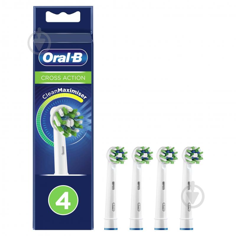 Насадки для електричної зубної щітки Oral-B Cross Action 4 шт - фото 1