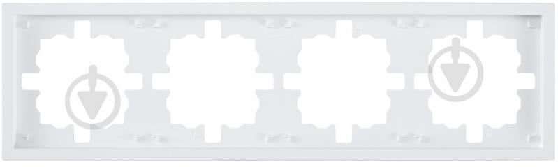 Рамка четырехместная HausMark Juna горизонтальная белый матовый 7041-0900-149 - фото 1 Рамка четырехместная HausMark Juna горизонтальная белый матовый 7041-0900-149 - фото 1