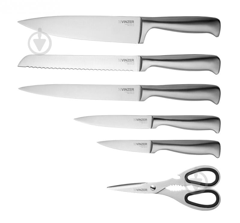 Набор ножей в колоде Vinzer Iceberg 7 предметов 89110 - фото 3