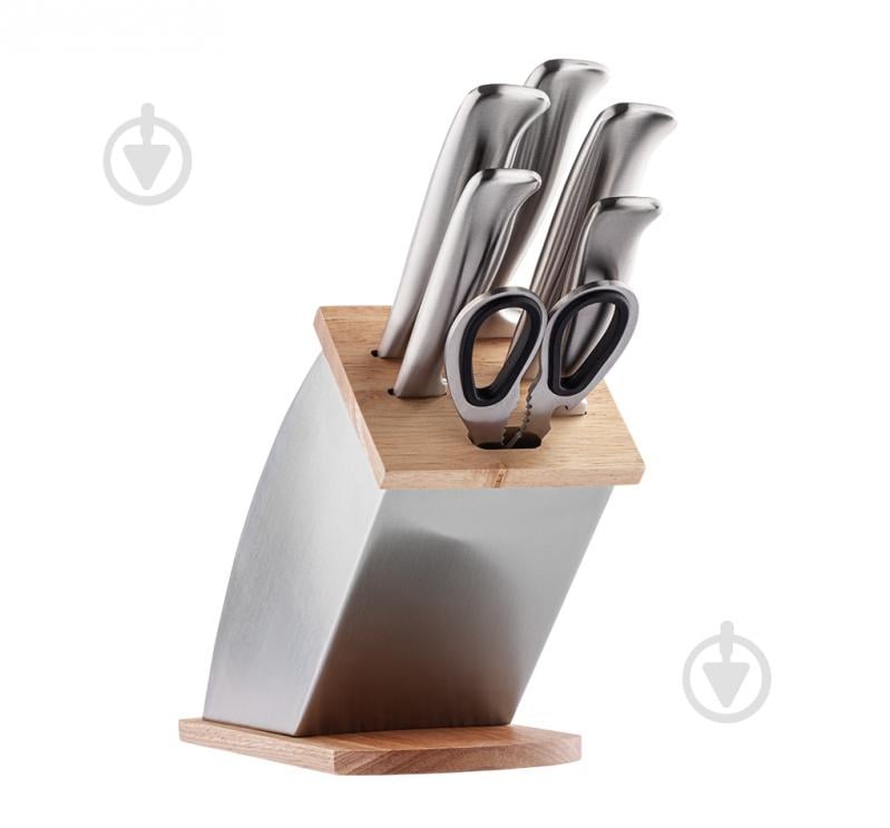 Набор ножей в колоде Vinzer Iceberg 7 предметов 89110 - фото 1