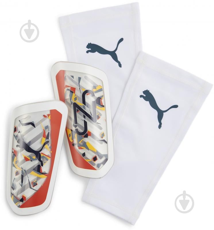 Щитки футбольні Puma NEYMAR JR ULTRA FLEX SLEEVE 3092101 р.S білий - фото 1