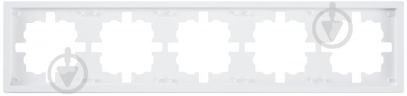 Рамка п'ятимісна HausMark Juna горизонтальна білий матовий 7041-0900-150 - фото 1 Рамка п'ятимісна HausMark Juna горизонтальна білий матовий 7041-0900-150 - фото 1