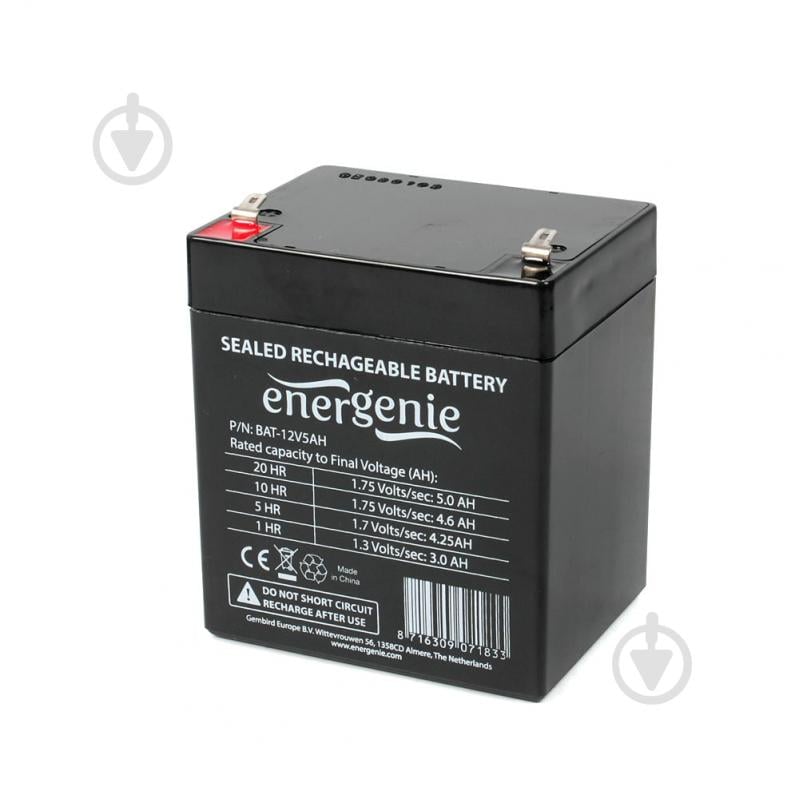 Батарея акумуляторна для ДБЖ EnerGenie 12 В 5 Агод BAT-12V5AH - фото 1