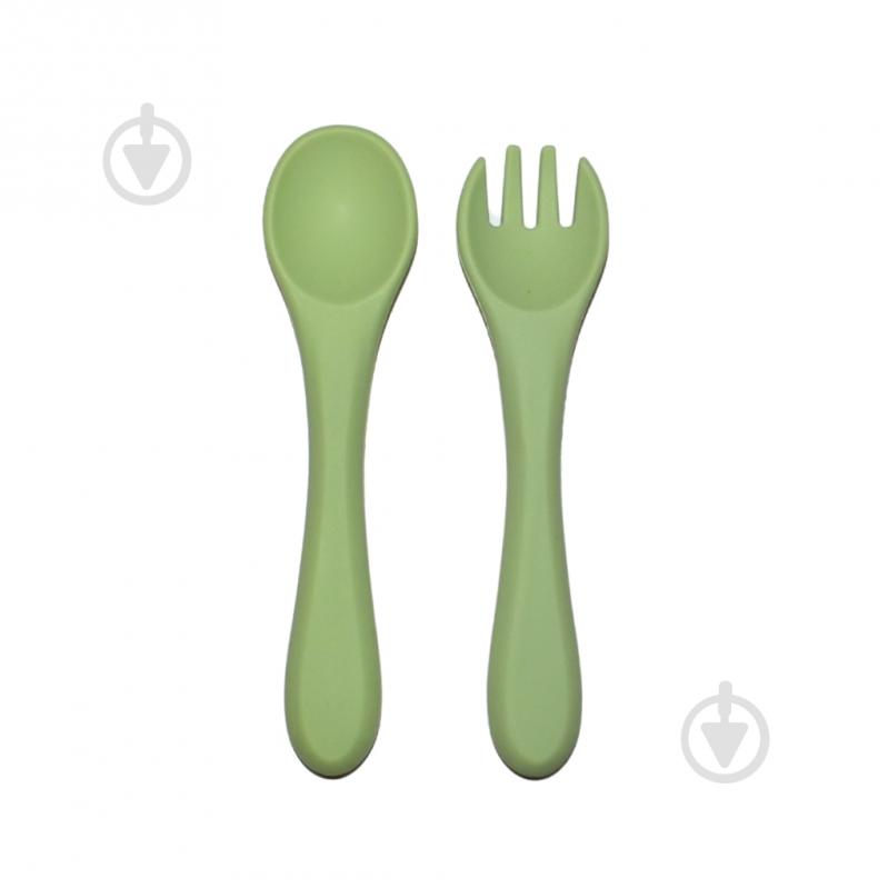 Набор столовых приборов детский Lindo ложка + вилка (зеленый) 966-3 - фото 1 Набор столовых приборов детский Lindo ложка + вилка (зеленый) 966-3 - фото 1