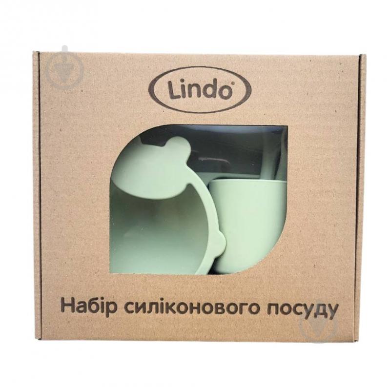 Набор силиконовой посуды Lindo зеленый 953-3 - фото 1 Набор силиконовой посуды Lindo зеленый 953-3 - фото 1