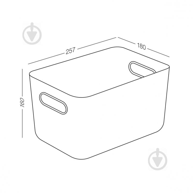 Ящик для хранения MVM FH-11 WHITE 160x257x180 мм - фото 6