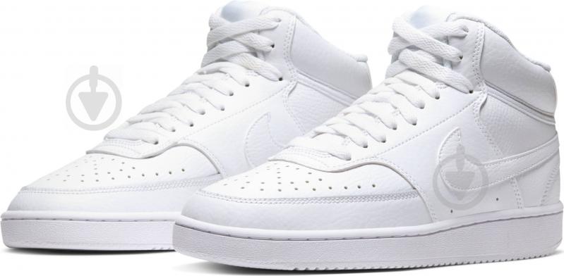 Кроссовки женские демисезонные Nike Court Vision Mid CD5436-100 р.36 белые - фото 1