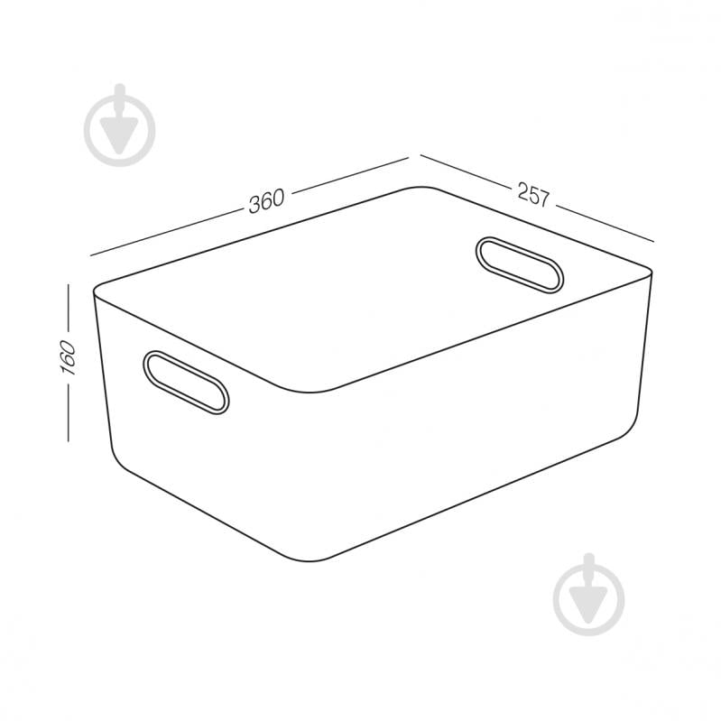 Ящик для хранения MVM FH-13 WHITE 160x360x257 мм - фото 4