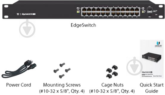 Комутатор Ubiquiti ES-16-150W 16PORT 1000M 2SFP UBIQUITI - фото 6