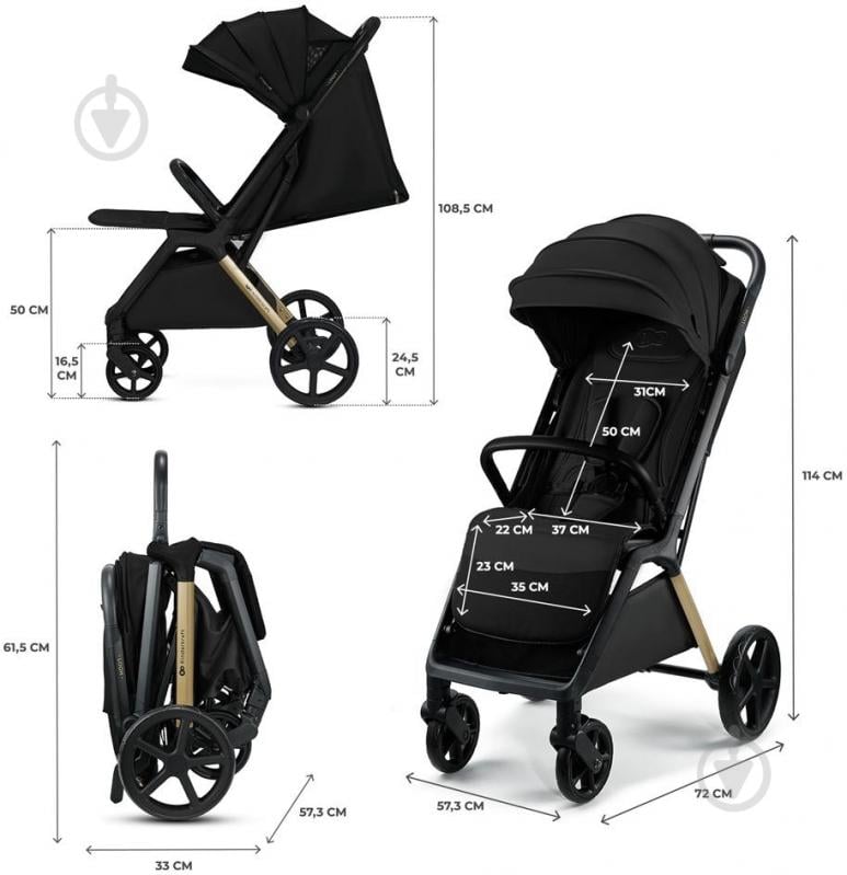 Коляска прогулянкова Kinderkraft Loom чорний KSLOOM00BLK0000 - фото 7
