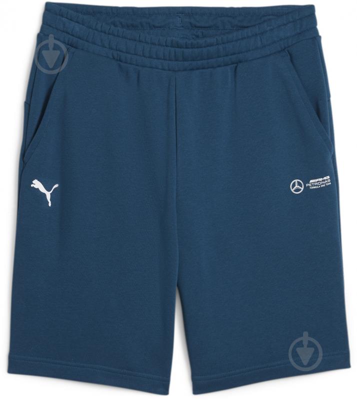 Шорты Puma MAPF1 ESS SHORTS 62376107 р. S синий - фото 1 Шорты Puma MAPF1 ESS SHORTS 62376107 р. S синий - фото 1