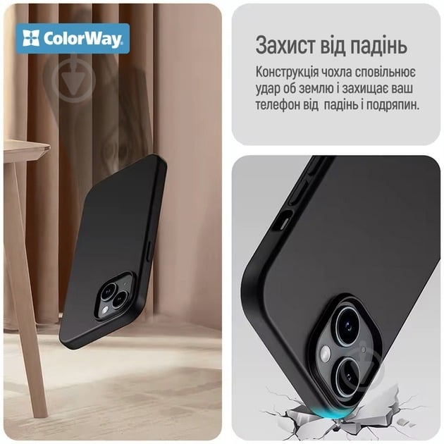 Чехол ColorWay TPU Matt для Xiaomi Redmi A5 Black (CW-CTMXRA5-BK) - фото 5