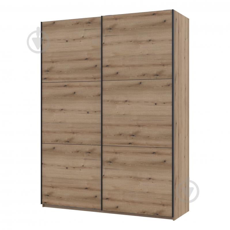 Шкаф-купе G-Caiser 2 ДСП Doros ДСП 1,8 м 1800x600x2400 мм дуб эвок прибрежный двери / ламинированное ДСП - фото 1 Шкаф-купе G-Caiser 2 ДСП Doros ДСП 1,8 м 1800x600x2400 мм дуб эвок прибрежный двери / ламинированное ДСП - фото 1