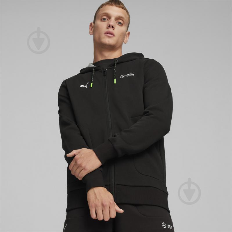 Джемпер Puma MAPF1 HOODED SWEAT JACKET 62374401 р.L черный - фото 3