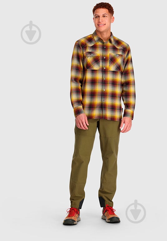 Сорочка Outdoor Research MEN'S FEEDBACK FLANNEL SHIRT 242862-1145 р. L жовтий - фото 4