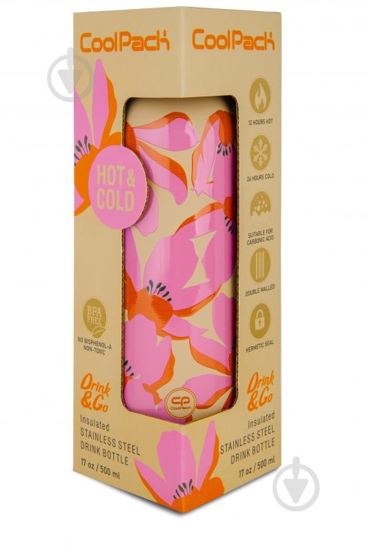 Термобутылка CoolPack 500 мл flores rosa - фото 2