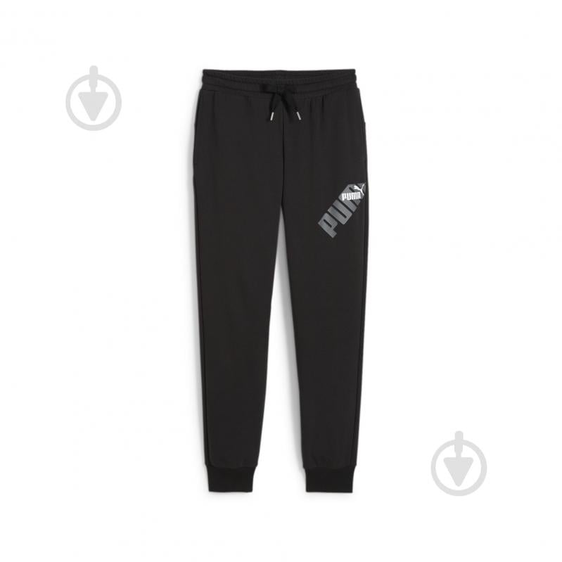 Брюки Puma POWER GRAPHIC SWEATPANTS TR CL 67893601 р. L черный - фото 1