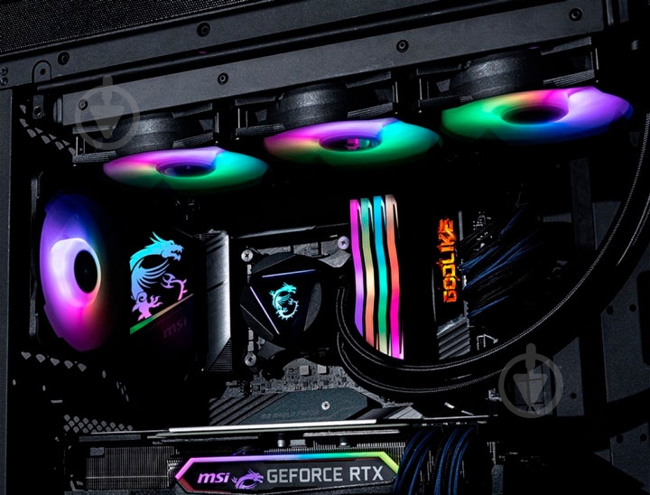 Процессорный кулер MSI MAG CORELIQUID 360R - фото 4 Процессорный кулер MSI MAG CORELIQUID 360R - фото 4