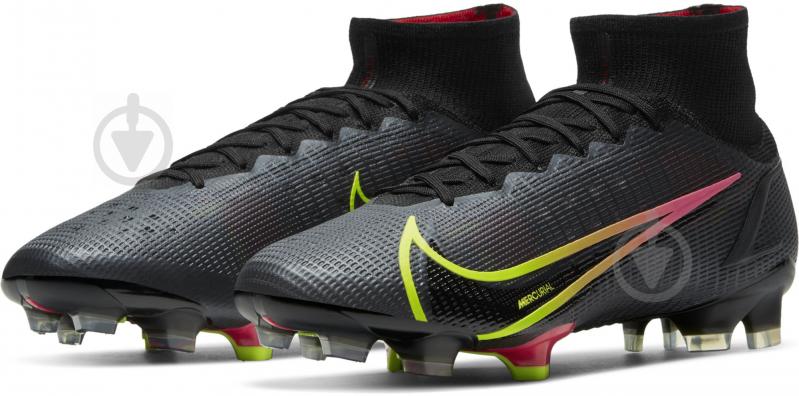 Бутсы Nike MERCURIAL SUPERFLY 8 ELITE FG CV0958-090 р.43 черный - фото 1