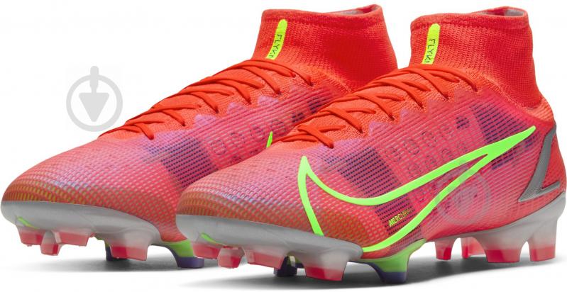 Бутсы Nike MERCURIAL SUPERFLY 8 ELITE FG CV0958-600 р.45 красный - фото 1