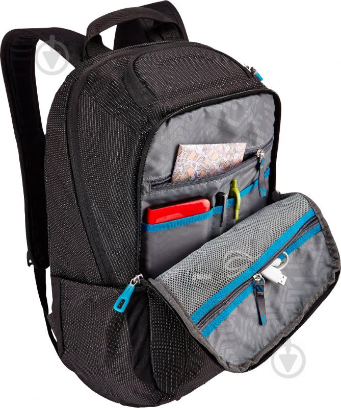 Рюкзак THULE Crossover 25L MacBook Backpack 15" black (TCBP317K) - фото 7