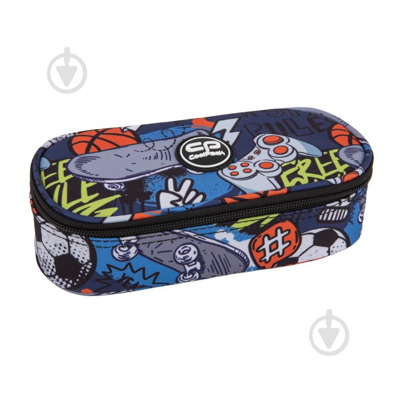 Пенал школьный Campus Hobby CoolPack с принтом - фото 1