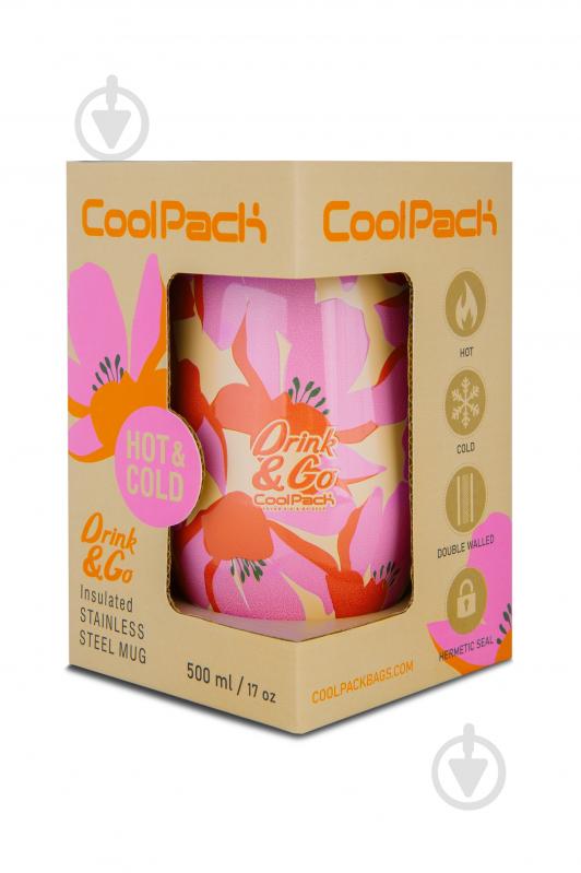 Термобутылка CoolPack 550 мл flores rosa - фото 2
