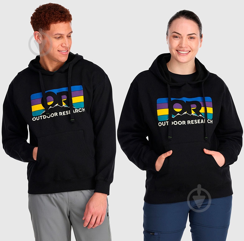 Джемпер Outdoor Research OR ADVOCATE STRIPE HOODIE 300227-0001 р. XL чорний - фото 1