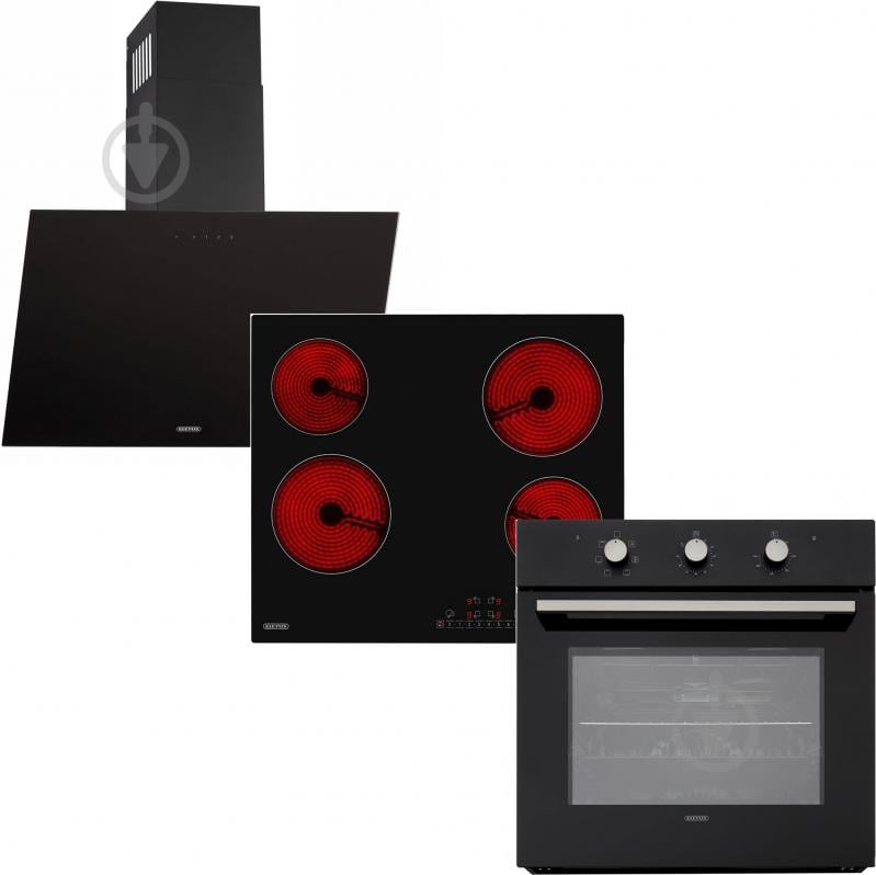 Комплект встраиваемой техники Eleyus Ester 6006 BL + H3EBHG SL 60 BL V + AGAT 1200 LED 60 BL - фото 1