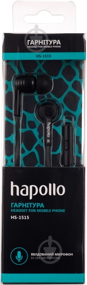 Гарнитура Hapollo HS-1515 black - фото 2 Гарнитура Hapollo HS-1515 black - фото 2
