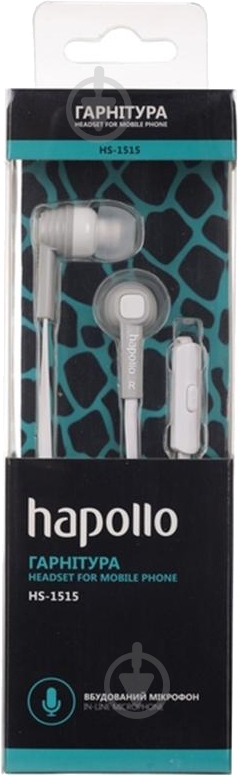 Гарнитура Hapollo HS-1515 grey - фото 2