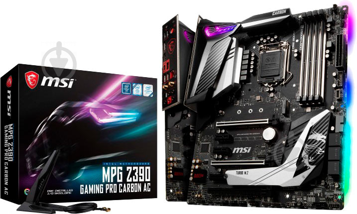 Материнская плата MSI MPGZ390 GAMING PRO CARBON (Socket 1151, Intel Z390, ATX) - фото 1