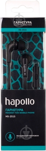 Гарнитура Hapollo HS-2515 black - фото 2 Гарнитура Hapollo HS-2515 black - фото 2