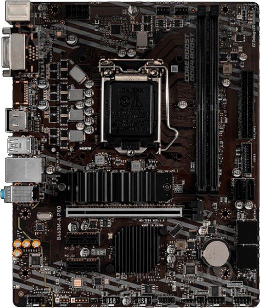 Материнська плата MSI B460M-A PRO (Socket 1200, Intel B460, mirco ATX) - фото 2