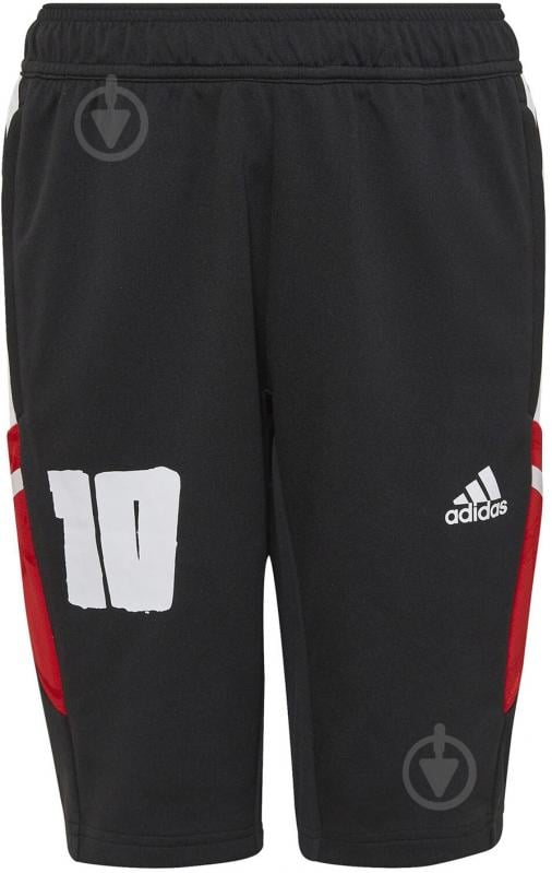 Шорты Adidas Messi ¾ HI3775 р. 164 черный - фото 1