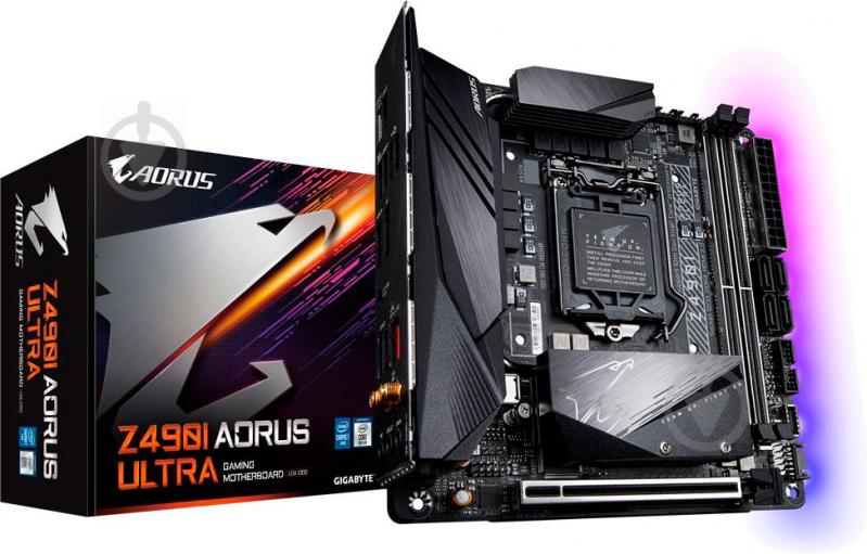 Материнська плата Gigabyte Z490I AORUS ULTRA 1.0 (Socket 1200, Intel Z490, mini ATX) - фото 4