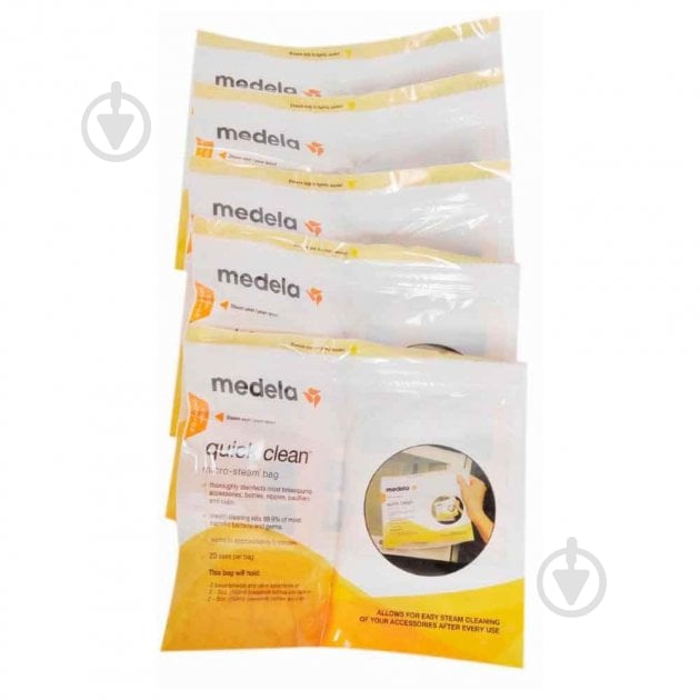 Пакеты Medela Quick Clean Microwave Bags для паровой стерилизации в микроволновой печи 5 шт - фото 3