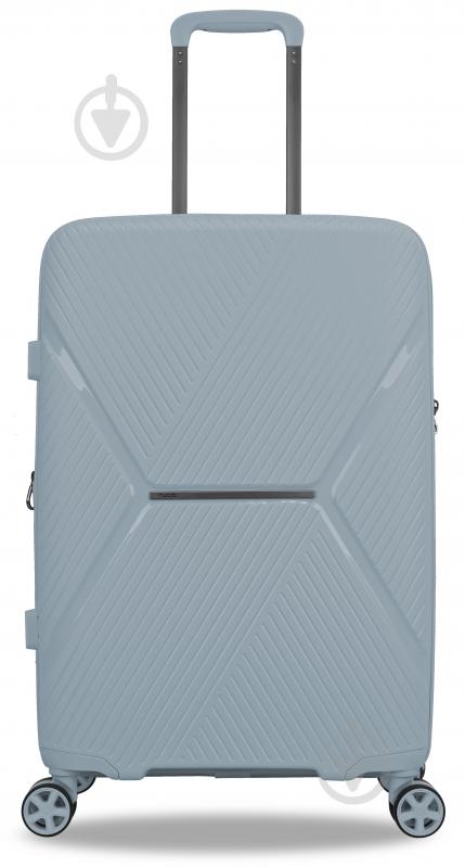 Чемодан MS-2592 M голубой - фото 1