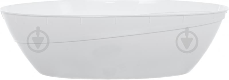 Горшок пластиковый Santino Calipso овальный 3,3 л дымчатый/белый (K2 SAD-ALB) - фото 2 Горшок пластиковый Santino Calipso овальный 3,3 л дымчатый/белый (K2 SAD-ALB) - фото 2