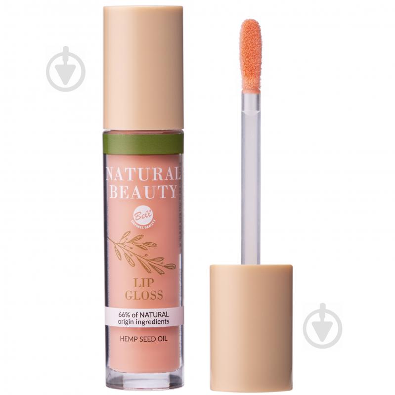 Блеск для губ Bell Cosmetics Natural Beauty 02 Peach Gloss 5 мл - фото 1