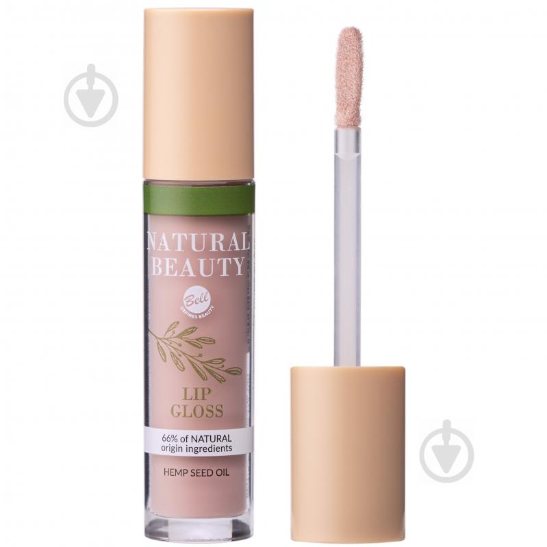 Блиск для губ Bell Cosmetics Natural Beauty 01 Nude Gloss 5 мл - фото 1